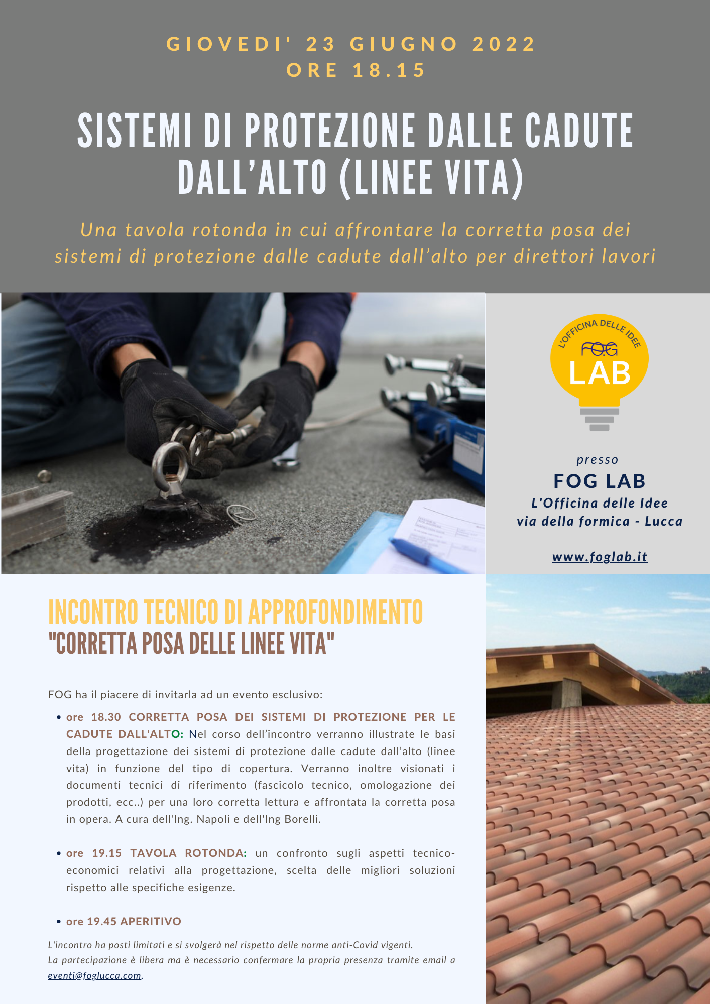 SISTEMI DI PROTEZIONE DALLE CADUTE DALL’ALTO (LINEE VITA)